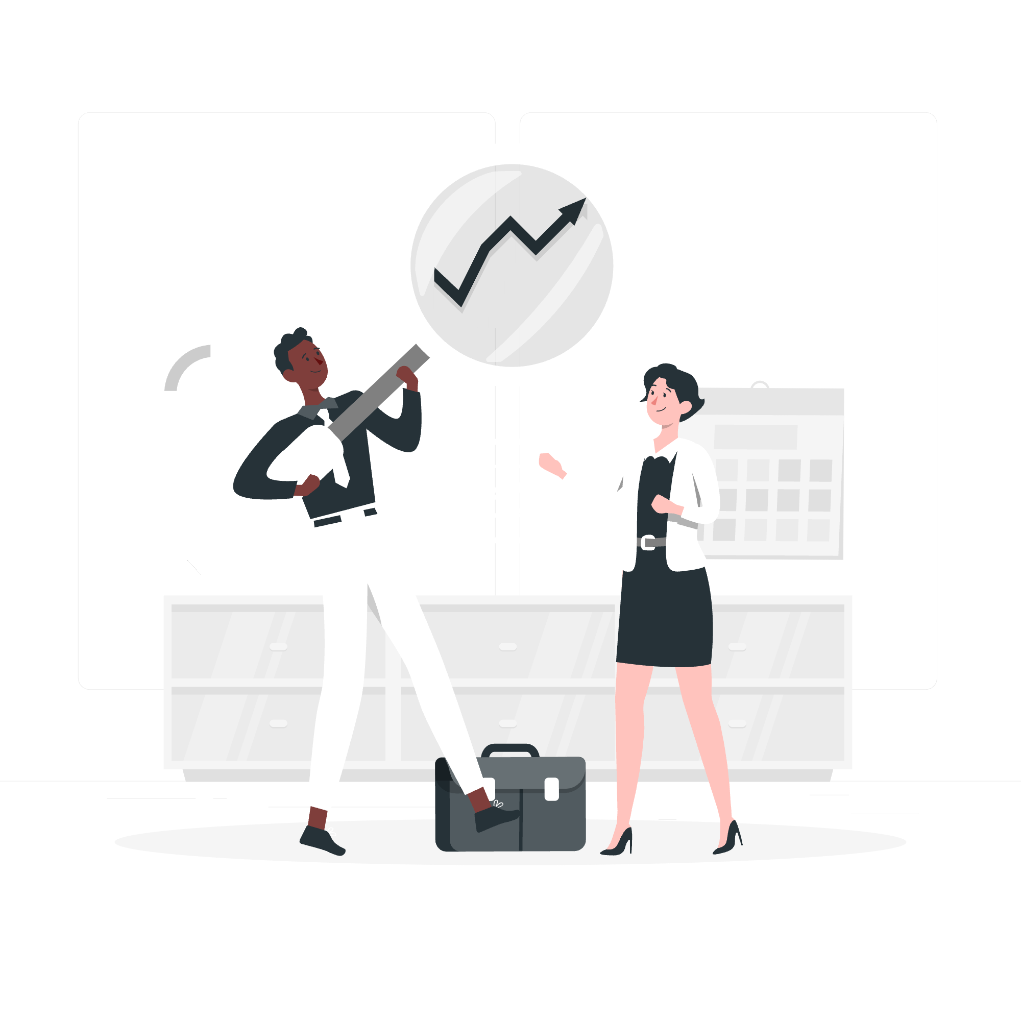 Illustration de croissance d'entreprise